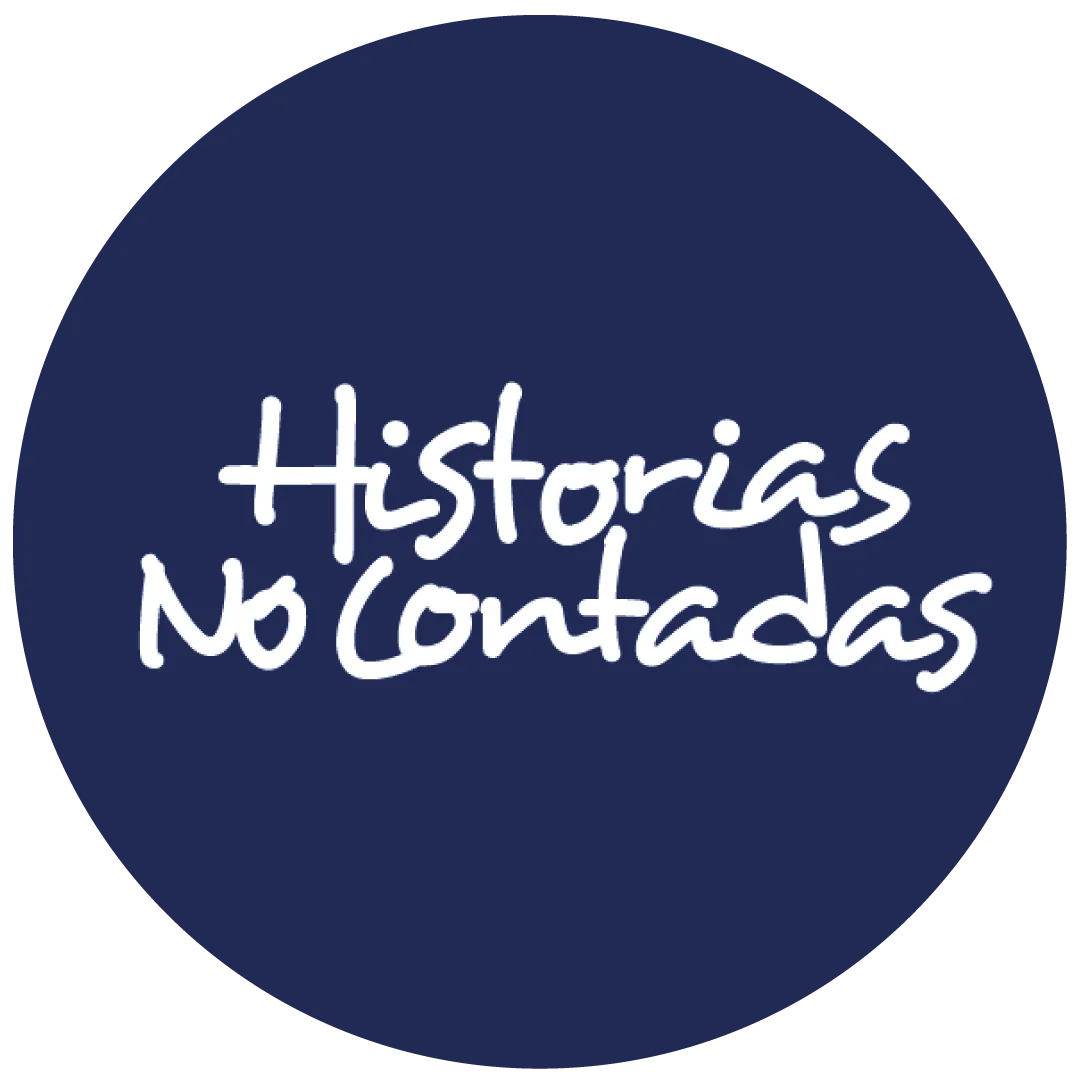 Logotipo oficial de la Corporación Historias No Contadas, organización social y medio comunitario de Medellín.
